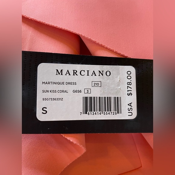 NWT Marciano martinique dress Coral S - Picture 9 of 10